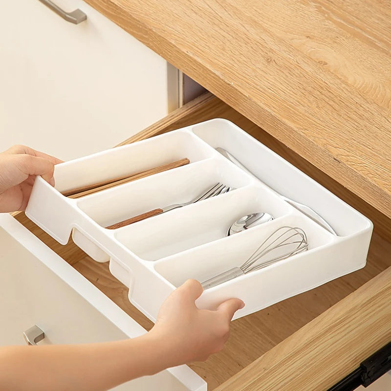 Adjustable Kitchen Drawer Organizer - Cutlery and Utensil Divider Tray - photo 3