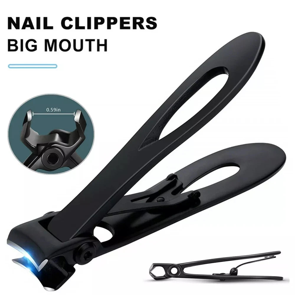 Quality Oversized  Stainless Steel Nail Clippers Cutter Trimmer Manicure Scissors Thick Hard Toenail Fingernail Pedicure Tools