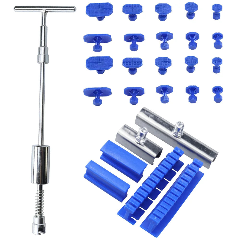 Paintless Dent Removal Kit – 27 & 43-Piece PDR Tool Set with Suction Cup & Slide Hammer | Fix Car Dents & Hail Damage at Home