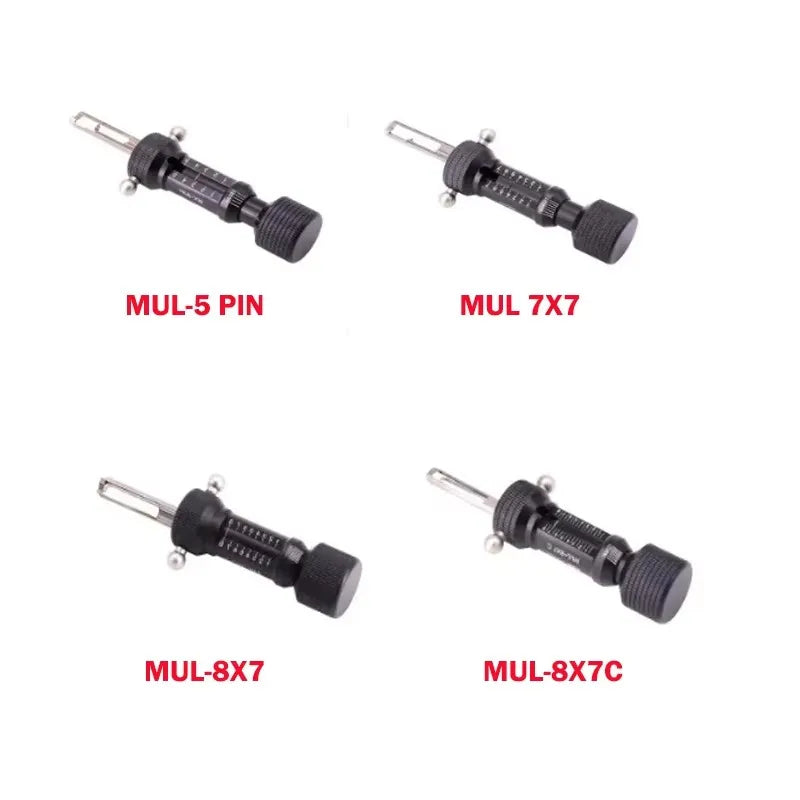 AKK Tool MUL-7X7 MUL-8X7 MUL-5Pins MUL-8X7 C Invincible Lock Open 2 in 1 Locksmith Tool