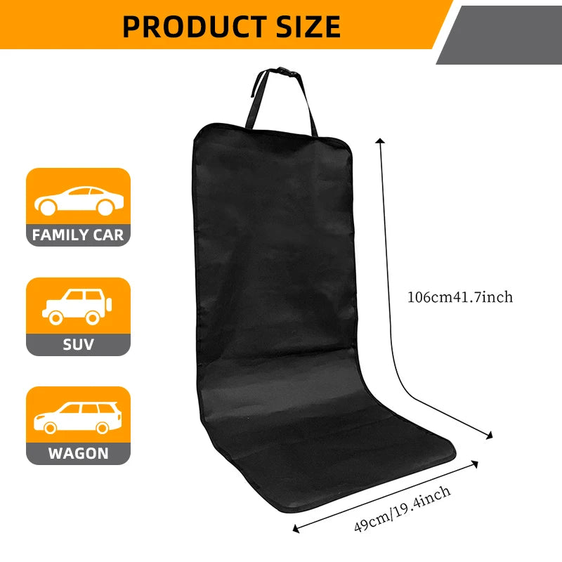 Quilted Pet Car Seat Cover - Mud, Hair & Scratch Protection