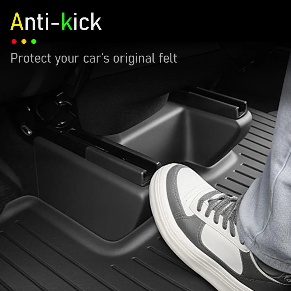 Underseat Original Flocking Anti-kick Protector Pad For Tesla Model Y Juniper 2026 2026 Under Seat Corner Guard Trim Accessories