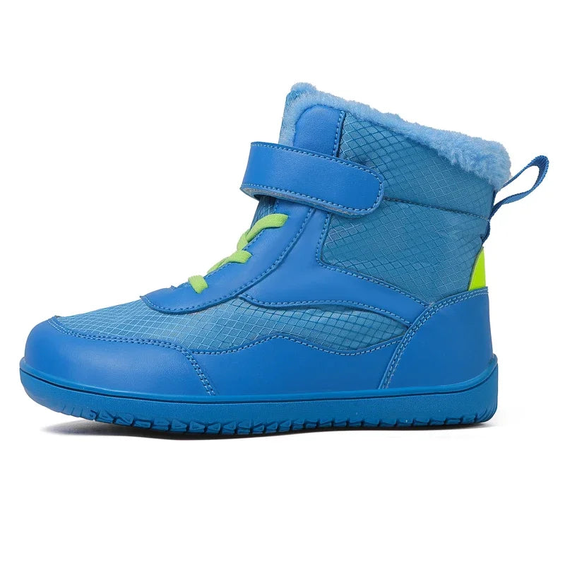Kids Wide Toe Snow Boots - Fur Lined Barefoot-Style Winter Shoes - photo 9