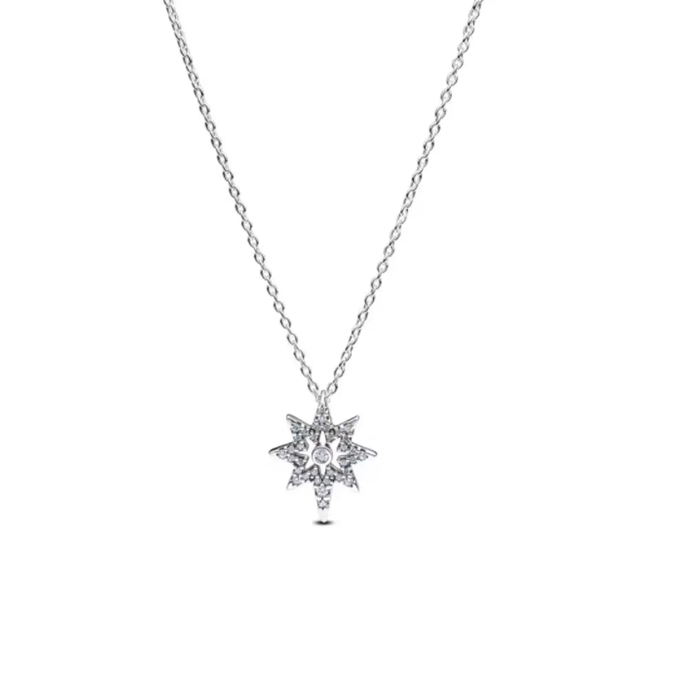 925 Silver Heart & Bow Necklace - Exquisite Women's Jewelry Gift