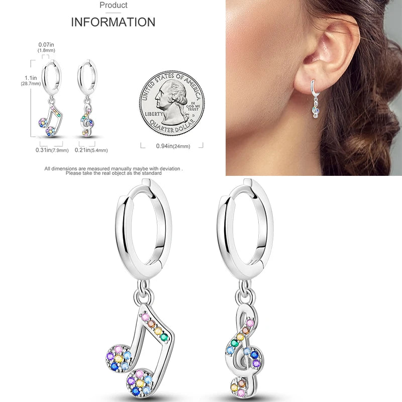 Sparkling Gold Woman Hoop Earrings 925 Sterling Silver Butterfly Colored Zirconium Earrings for Women Jewelry Anniversary Gift