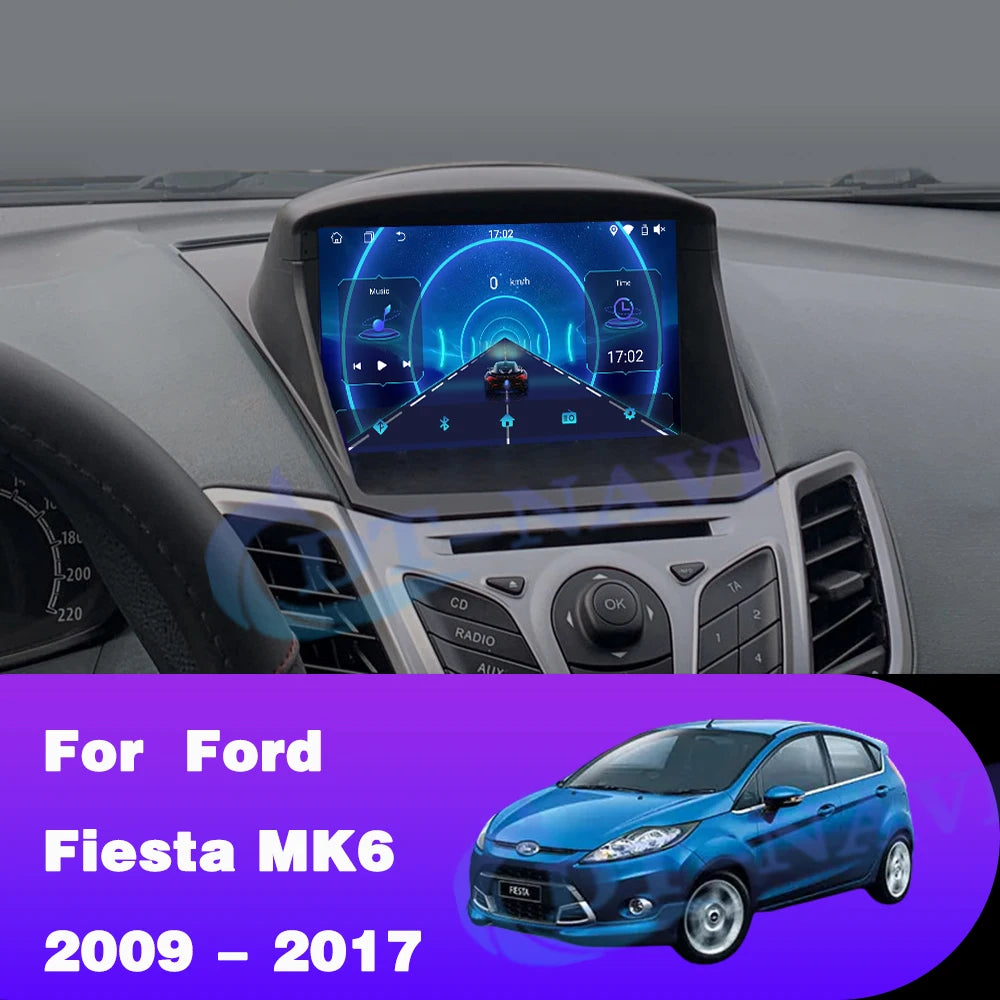 Android For Ford Fiesta 2009 2010 - 2017 Car Radio Multimedia Video Player Navigation GPS Wireless Carplay WIFI Car Systems