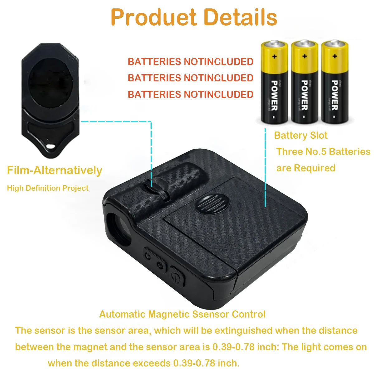 2/4 pcs Wireless Car Door Lights Projector with HD Car Door Lights LED Projector for Car Door Welcome Light