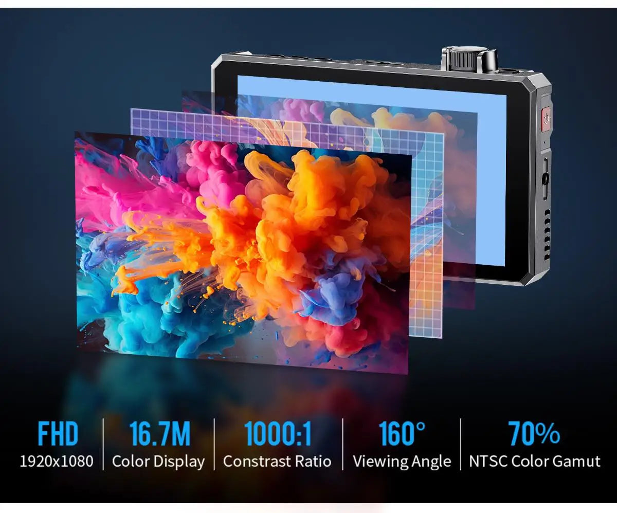 FEELWORLD SC6 6-inch Photography Video Monitor 1500NIT High Brightness 3G SDI HDMI 4K60Hz 1920X1080 IPS Screen Aluminum Shell