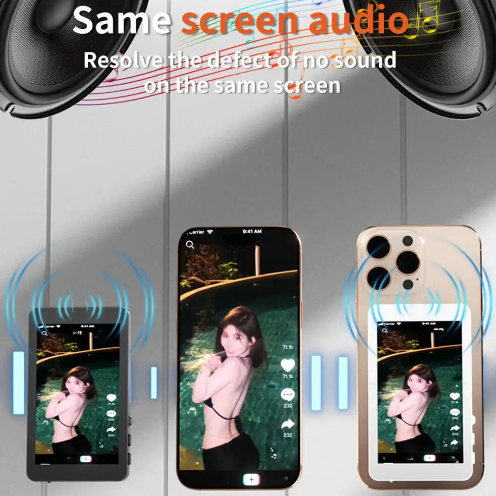 Magnetic Cell Phone Vlog Self Timer Monitor Screen Using Rear Camera Monitor For Live Streaming Creating Content Self-Timer