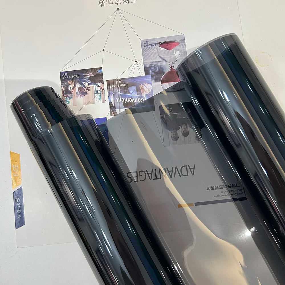 50cmx3m Car Window Privacy Tint Film Auto Vinyl Anti Look Glass Sticker Foils Ceramic Summer Solar UV Protector Mirror Films