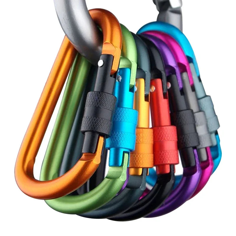 Screwed-door set (for hiking) - Hooks for carrying outdoor camping equipment, with 7.5 mm diameter aluminum rods