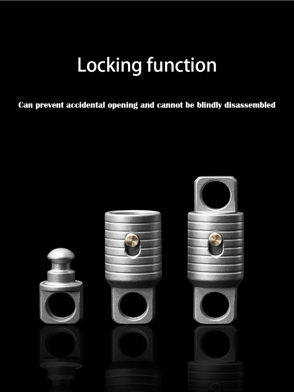 Titanium Alloy Mini Keychain Portable Quick Dismantling Durable Household Outdoor EDC Tool