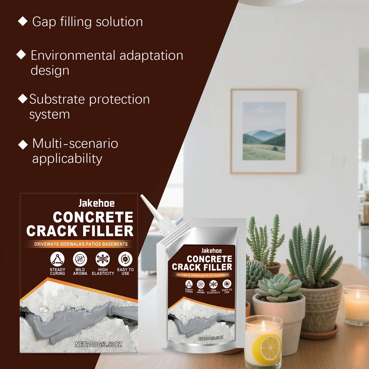 Self-Levelling Concrete Crack Filler and Masonry Gap Sealant - view 6