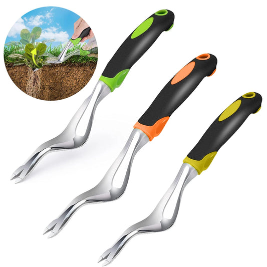 Ergonomic Hand Weeder for Root Weed Removal & Transplanting