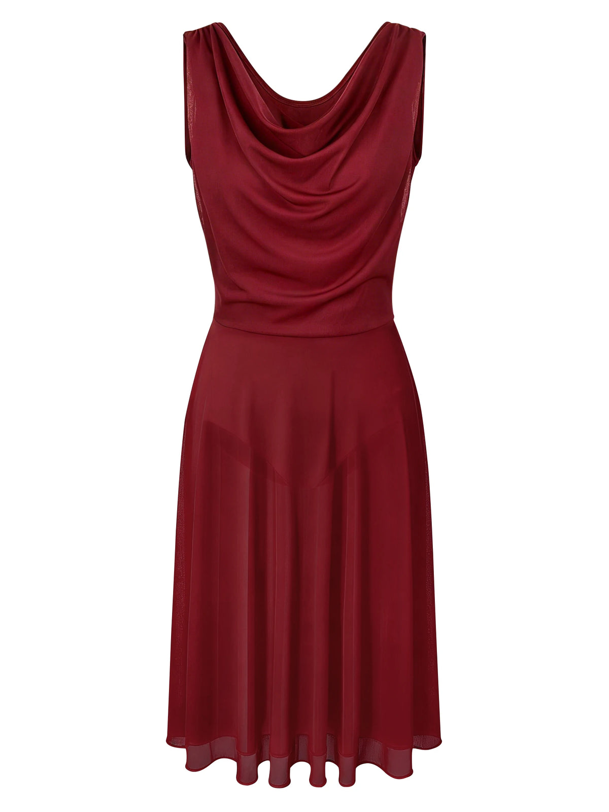 Women's backless tulle overlay lyrical dress