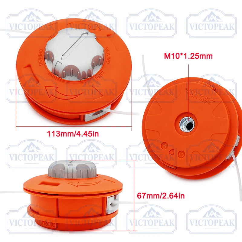 Aluminium Cover Automatical Trimmer Head for Brush Cutter Power Tool Accessories