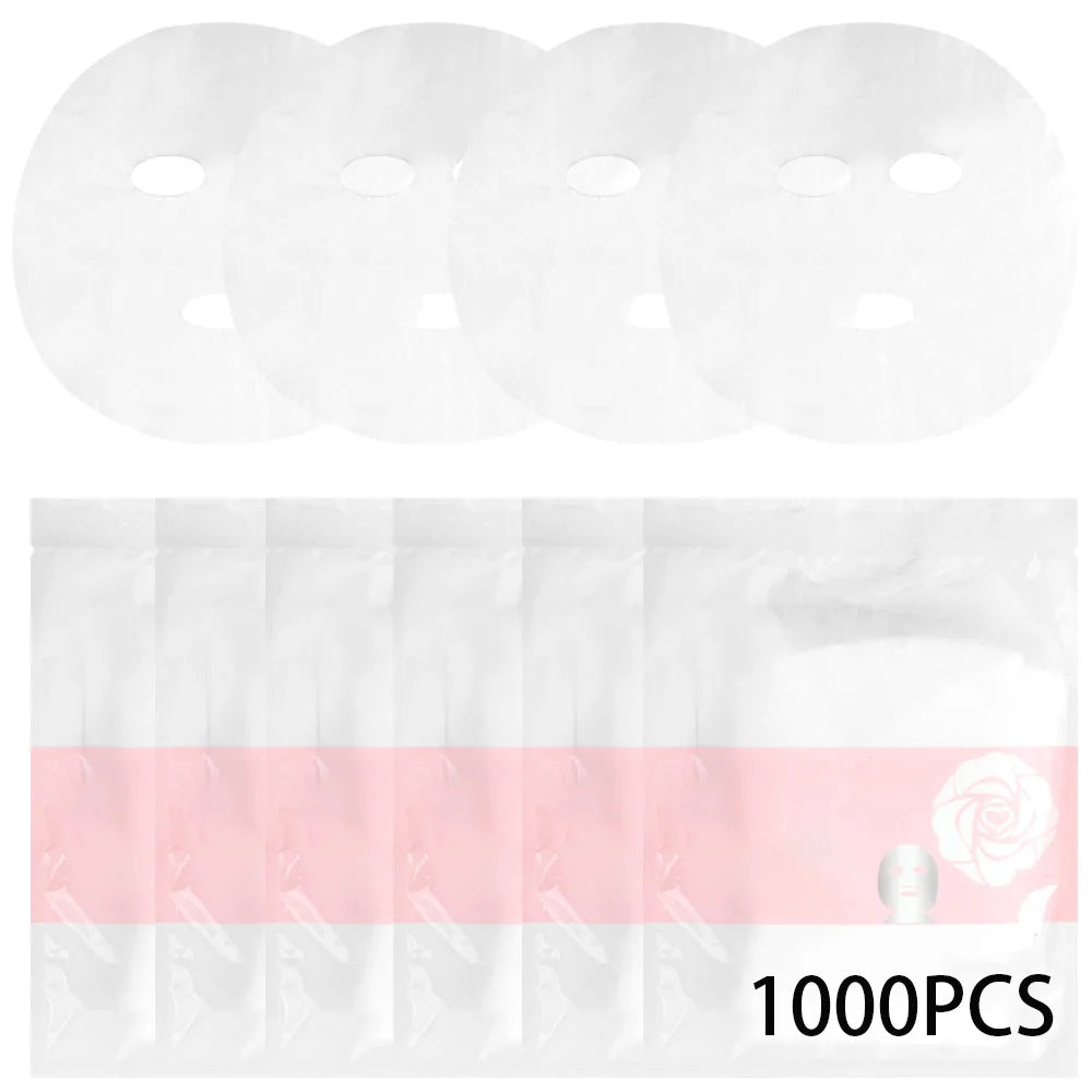 200/500 Sheets Facial Mask Transparent Moisturizing Facial Mask Beautician Beauty Care DIY Spa Facial Mask Makeup Accessories