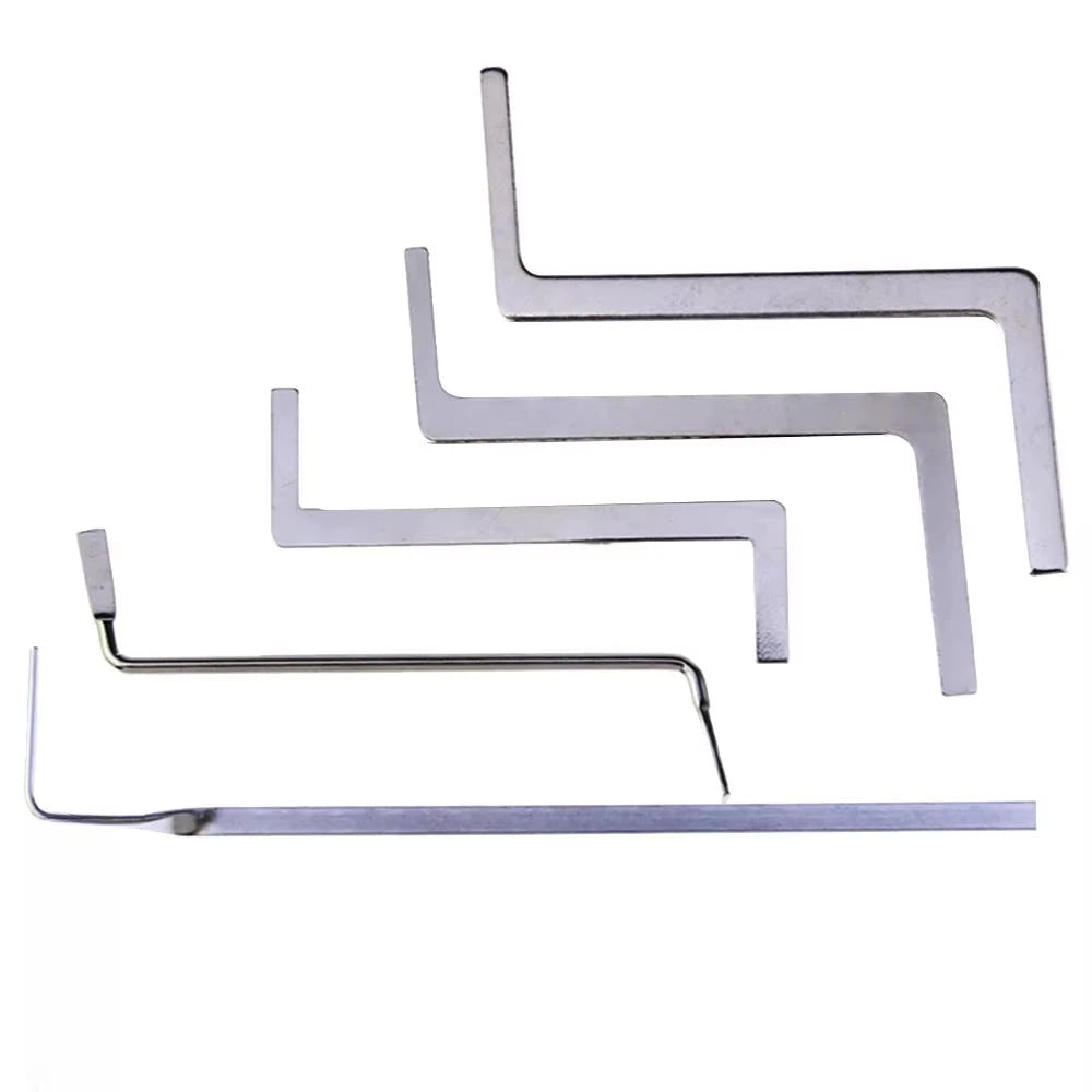 5pcs Broken Key Remove Auto Extractor pick Set Locksmith Wrench Tackle Tool Supplies Lock Pick Hardware metal DIY Handle Tool