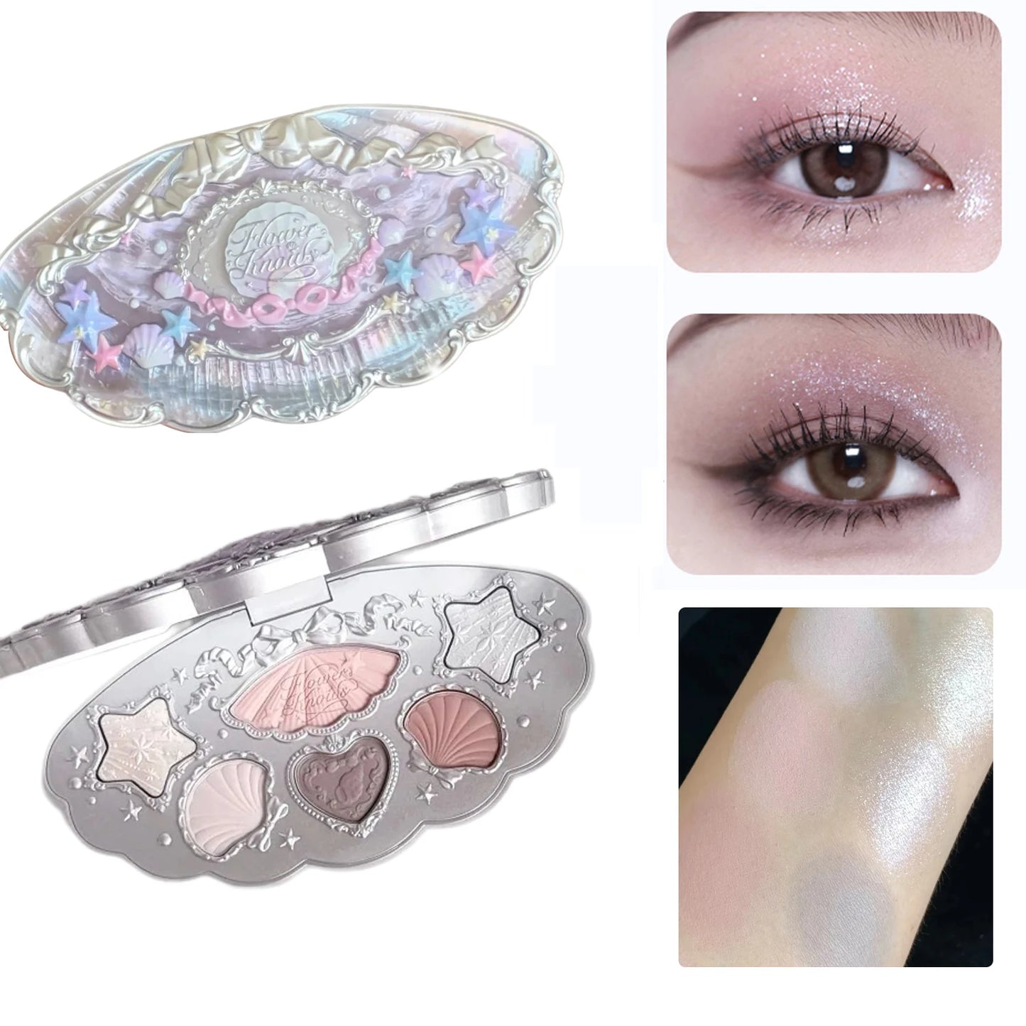 Flower Knows 2026 Bunny Garden Makeup Palette – Cute Rabbit Eyeshadow, Blush & Highlight All-in-One