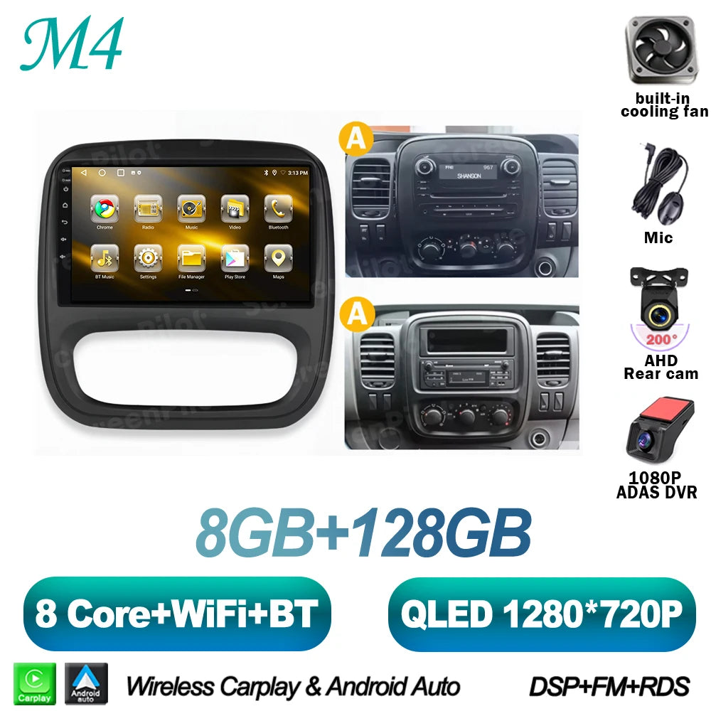 Android Car Radio for Renault Trafic 3 / Opel Vivaro B (2014-2018)
