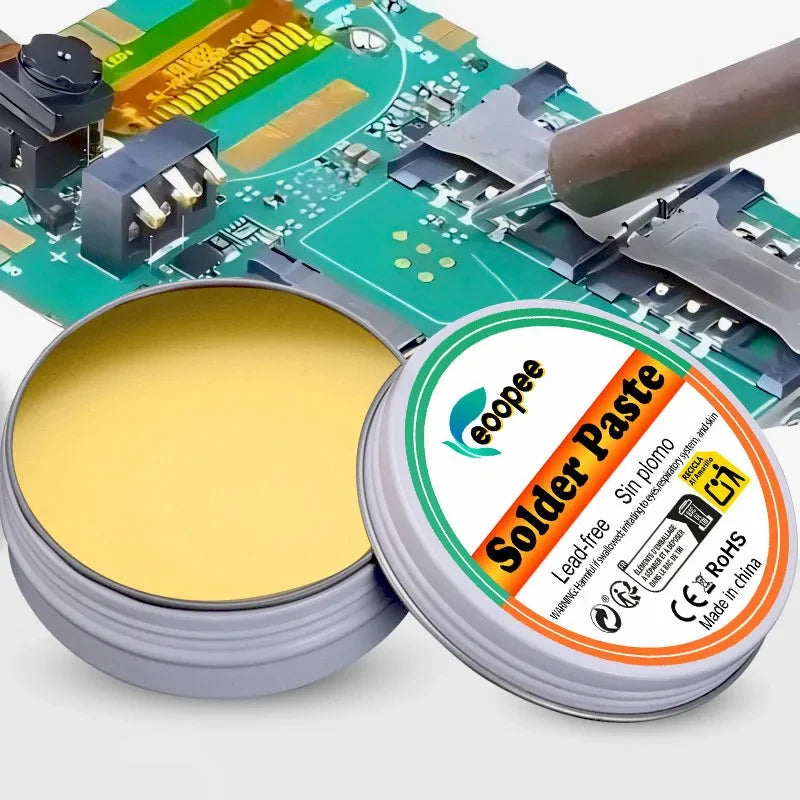 Upgraded Solder Paste Rosin Flux Precision 50g No Clean Soldering Flux for Electronics Circuit Boards Lead-free Rosin Paste