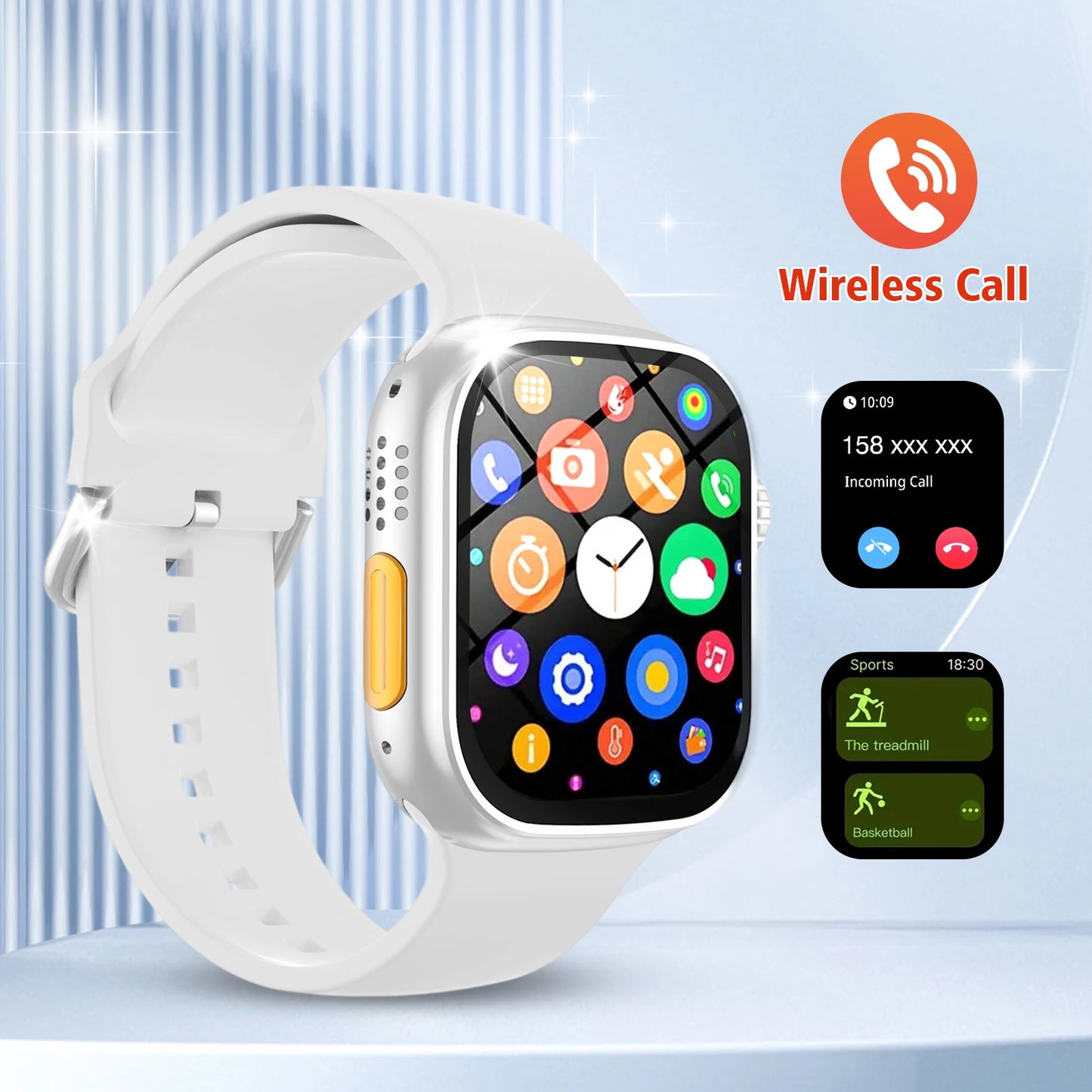 2026 New Smart Watch, Outdoor Sports and Fitness Tracker, Bluetooth Calling, Message Notifications, Suitable for Men and Women