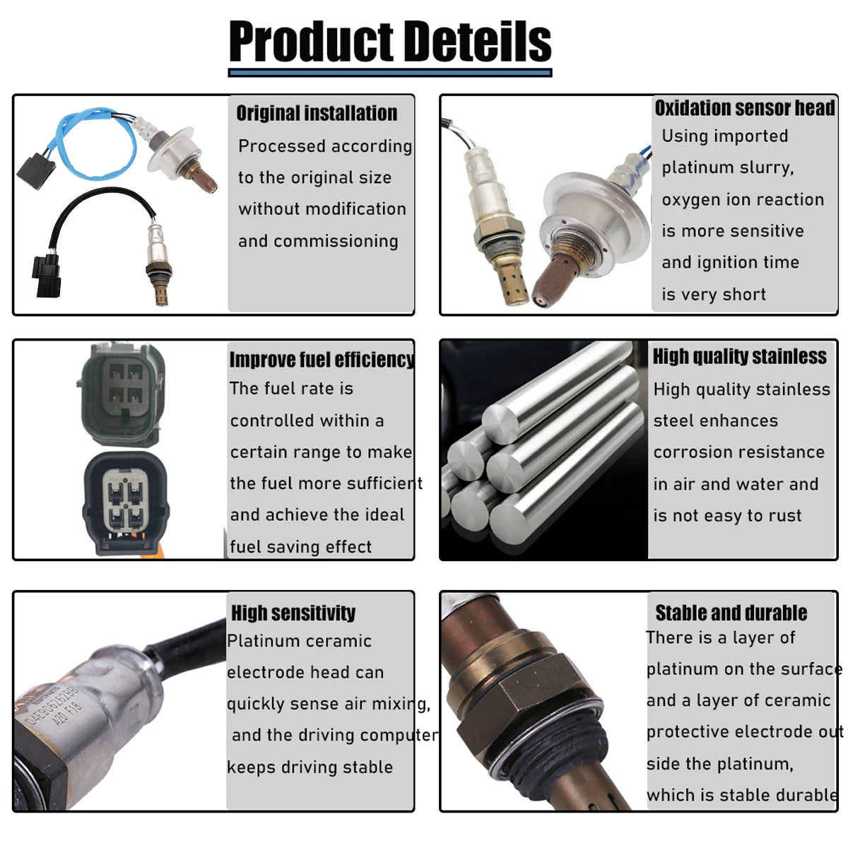 New Up+Downstream Oxygen O2 Sensor For Honda Civic 1.8L 2026 2026 2026 2026 2026 234-9124 234-4350 36531-RNA-A01 36532-RNA-A01