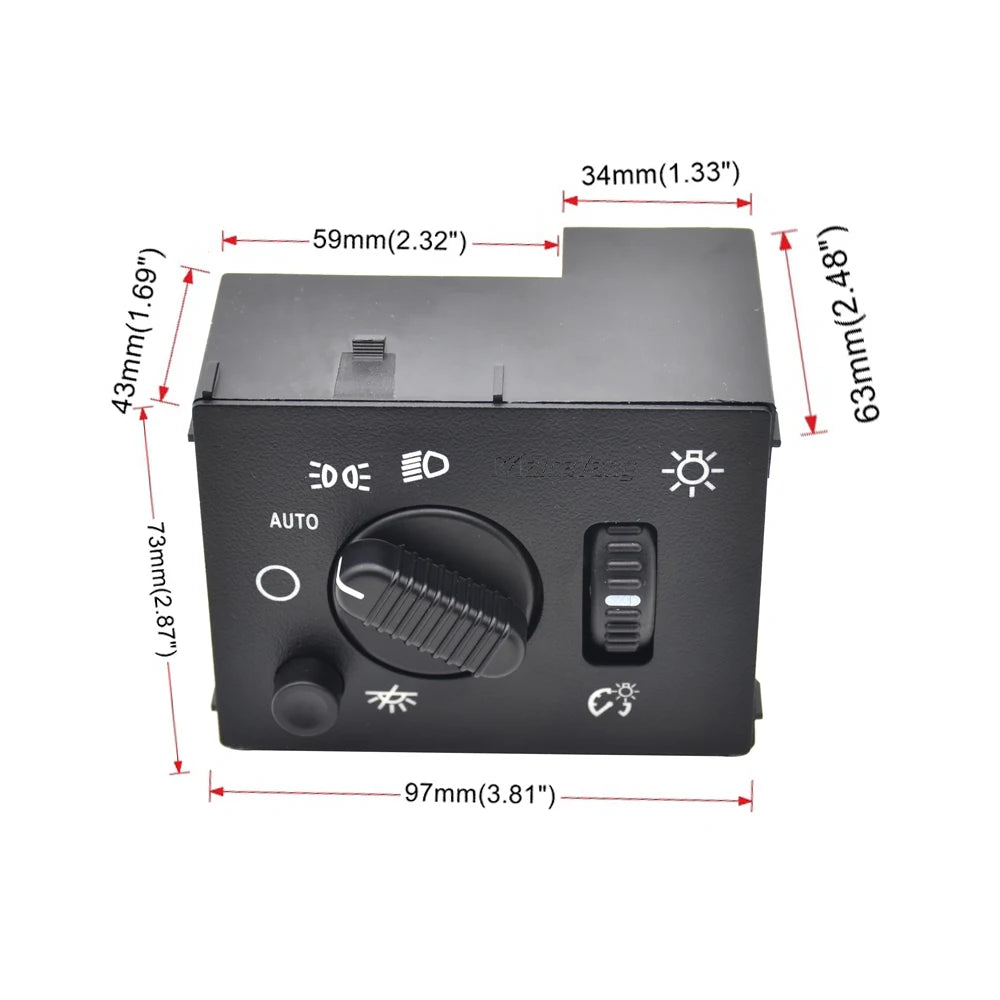 Headlight & Fog Lamp Dimmer Switch — Chevrolet Suburban, Silverado, Avalanche & GMC Sierra/Yukon