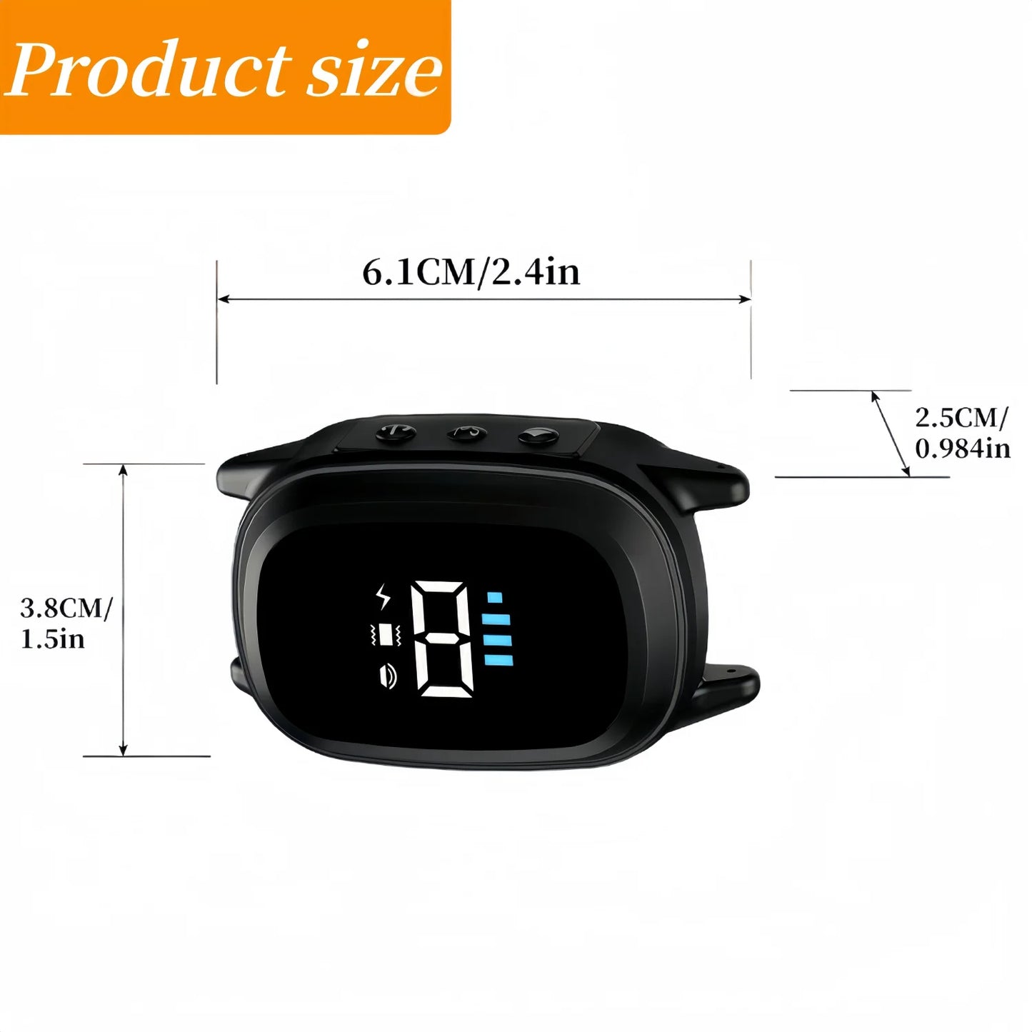 Waterproof Rechargeable Anti-Bark Dog Collar – Vibration Training Collar for Small & Medium Dogs | Black