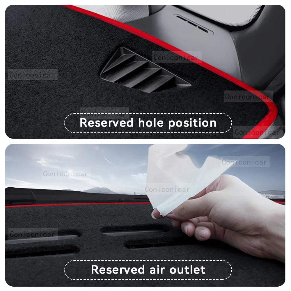 For MG HS 2025 Car Dashboard Cover Mat Non-slip Sun Shade Cushion Protective DashMat Pad ANti-UV Interior Accessories