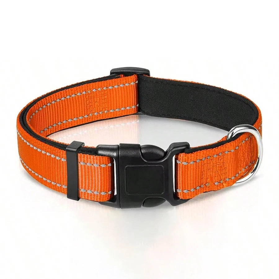 Padded Reflective Puppy Collar - Safety Stripes – photo 5