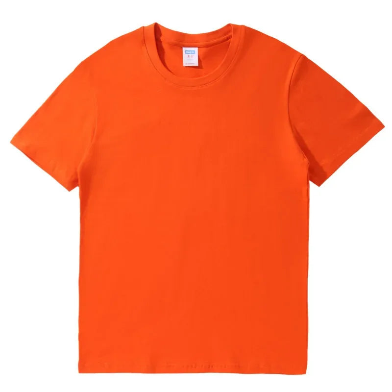 Women's 100% Cotton Loose Tee — Solid O-Neck Short-Sleeve Casual Summer Top