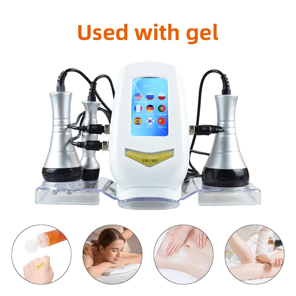 Skinterest 3 in 1 40K KIM8 Cavitation Machine Face Body Tightening Lifting Spa Skincare，Fast Shipping from US
