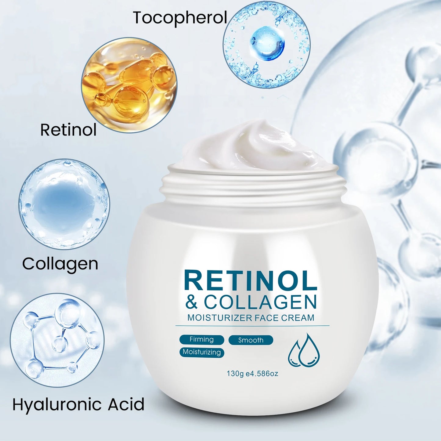 Retinol Moisturizing Cream  Firms & Smooths make the skin appear lighter, brighter, or more radiant