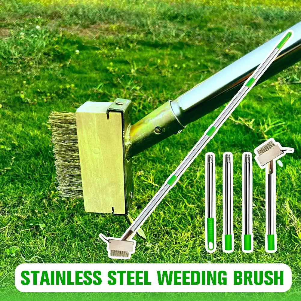 Stainless Steel Detachable Weeding  Brush for Weeding Stone Board Gap Cleaning Garden Tools for Deck Patio Walkwa
