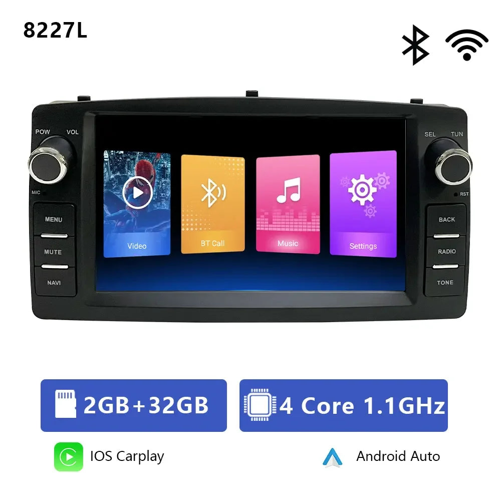 CHSTEK Android 14 Auto Car Radio For Toyota Corolla E120 2000-2006 BYD F3 Wireless Carplay Multimedia WIFI 4G Navigation FM BT