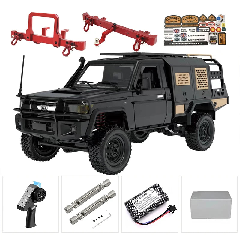 The New MN MN82s MN82 Genuine Toyota LC79 Pickup Remote Control Mode Four-wheel Drive Off-road Mountain Bike Toy Christmas Gift