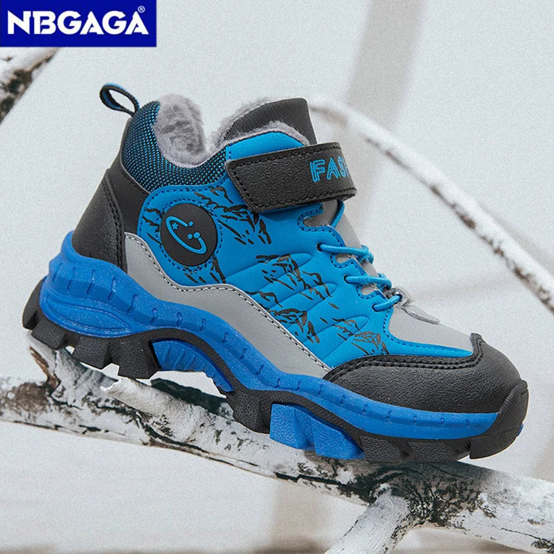 Kids Snow Ankle Boots - Non-Slip Outdoor Winter Sneakers - photo 3