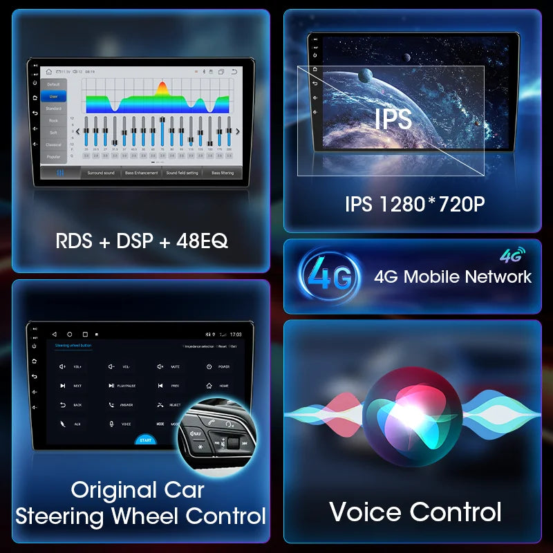 2-DIN Android Car Stereo for Kia Picanto / Morning (2011–2016) — CarPlay, Android Auto, GPS Navigation