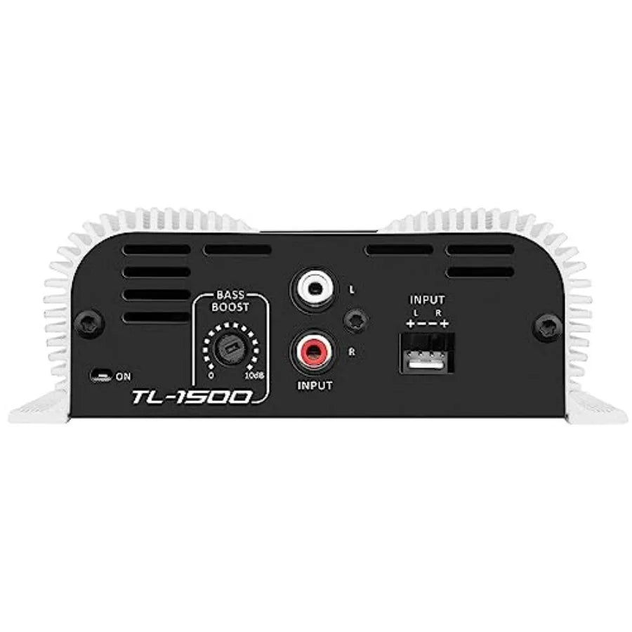 TL 1500 Full Range 390 watts RMS 3 Channels Car Audio 2 Stereo Channels 1 Sub Channel Class D Amplifier, RCA/Wire Input, Bass B