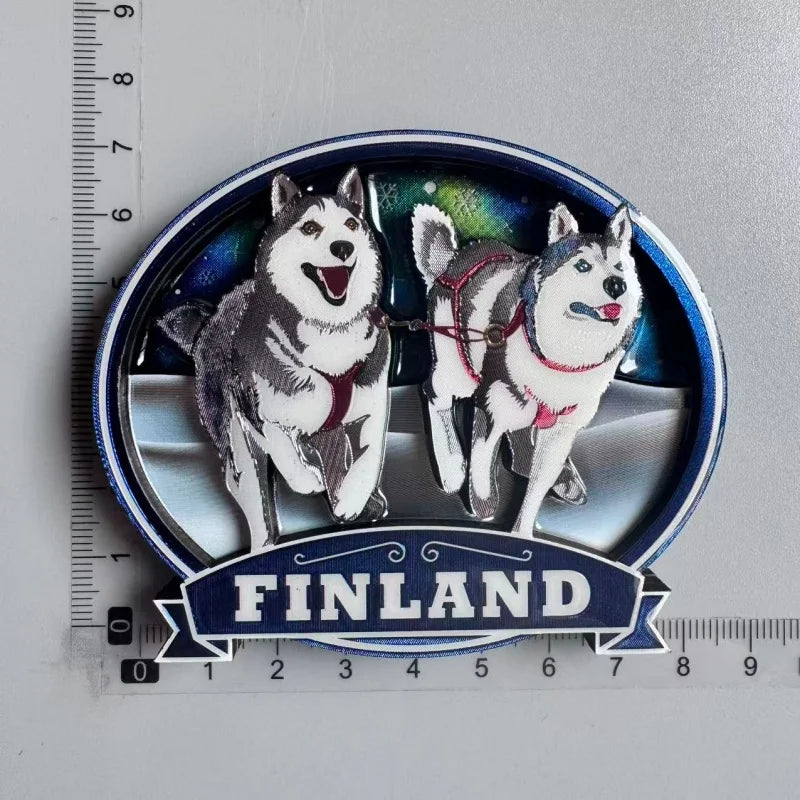 Finland Tourist Souvenir Fridge Magnets Helsinki Bengtskar Turku Cathedral Suomi Lapland Aurora Moose Finnish Reindeer HomeDecor