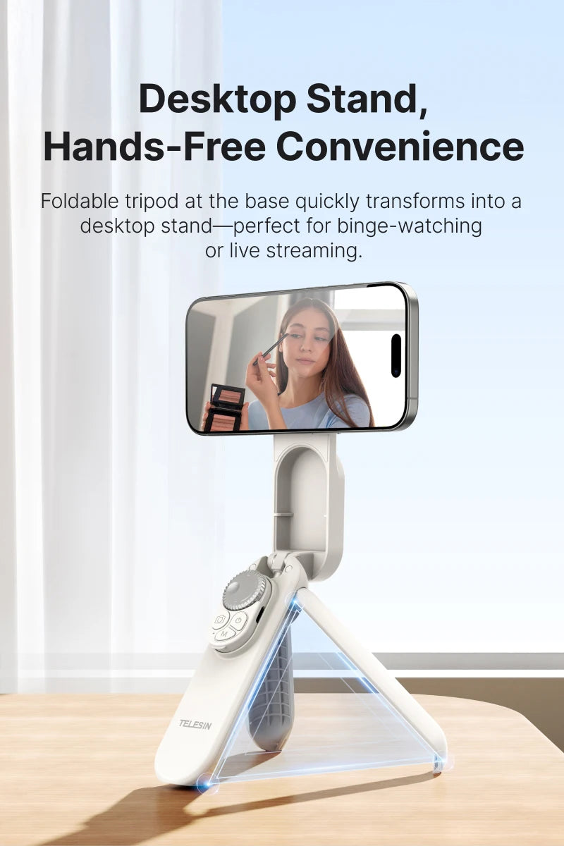 TELEISN Magnetic Bluetooth ZOOM Remote Selfie Stick Tripod For Iphone HUAWEI XIAOMI SAMSUNG Extendable Portable Vlogging Stand