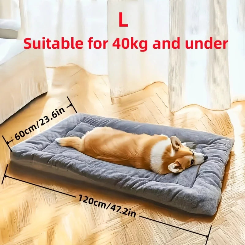 Reversible Dog Bed Mat - Warm Winter Sleeping Pad, Large – photo 6