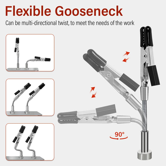 Soldering Helping Hands 4 Magnetic Universal Flexible Arm Welding Assistant PCB Clamp Thir Hand Welding Repair Tools