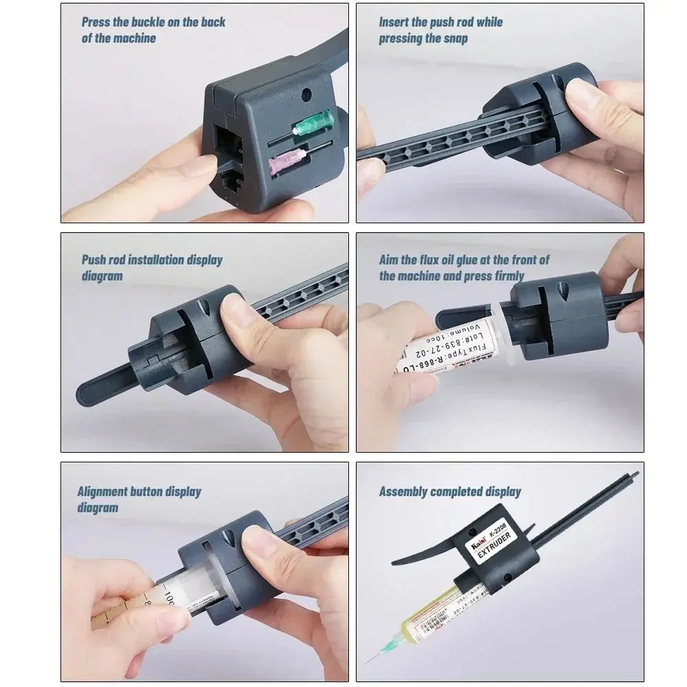 Kaisi K-2208 Universal Solder Paste Extruder Booster Manual Extruder Labor-saving Glue Gun Phone Welding Oil Flux Putter Tool
