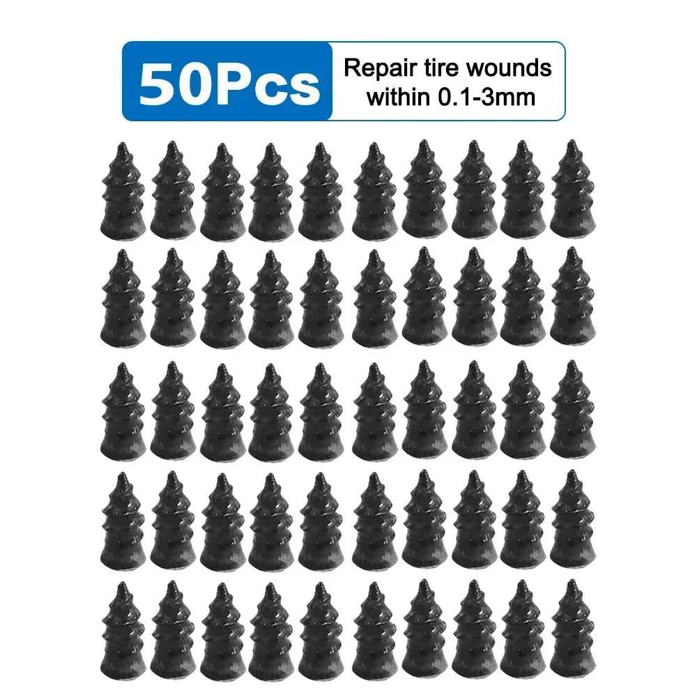 100pcs  Automotive Tire Repair Nail Universal Set Automotive Motorcycle Tire Repair Nail Bicycle Tire Perforation Repair Tool