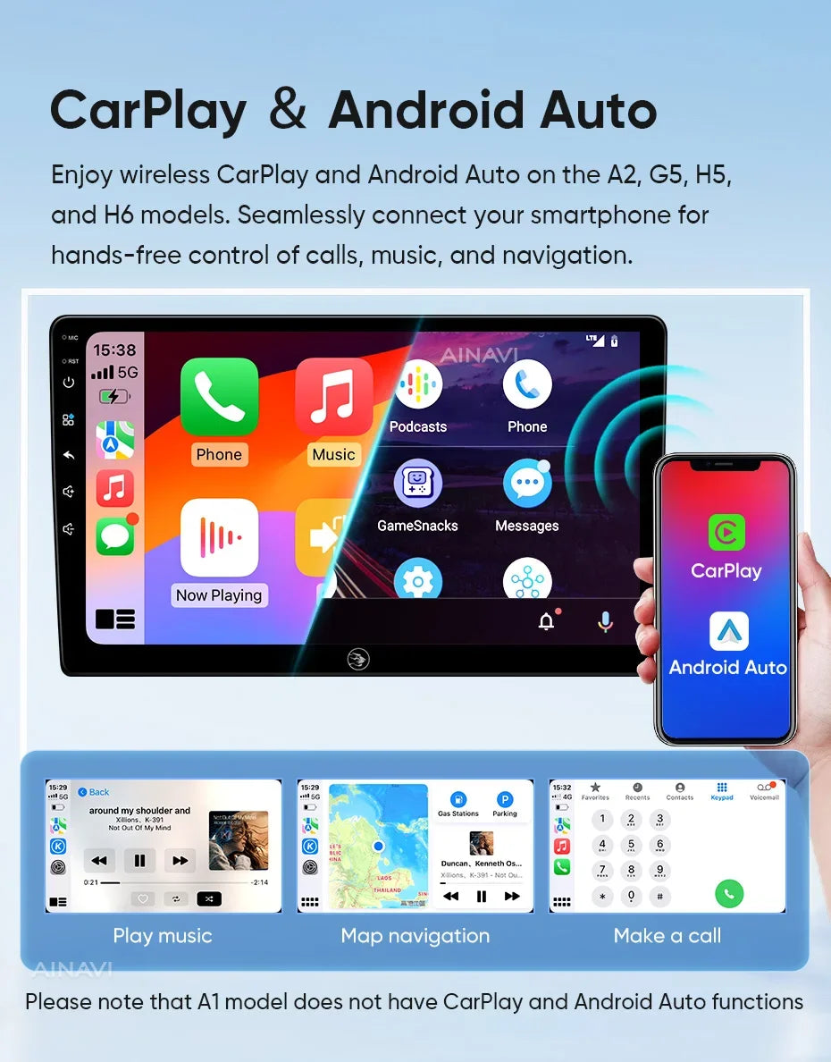 Ainavi Car Multimedia Player For Volkswagen VW Tiguan 2006 2008 2010 2016 Golf Plus Wireless Carplay Android Auto 4G Wifi 2din