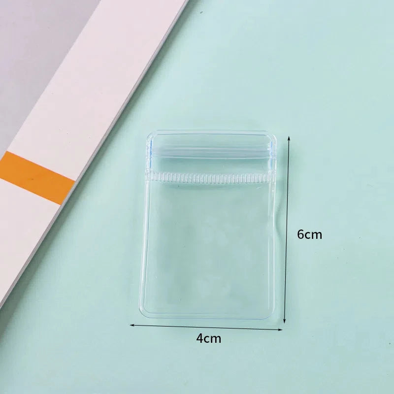 50/20/10 PCS PVC Self Sealing Jewelry Bag Thick Necklace Bracelet Ziplock Bag Ring Storage Holder Bag Storage Anti-oxidation Bag