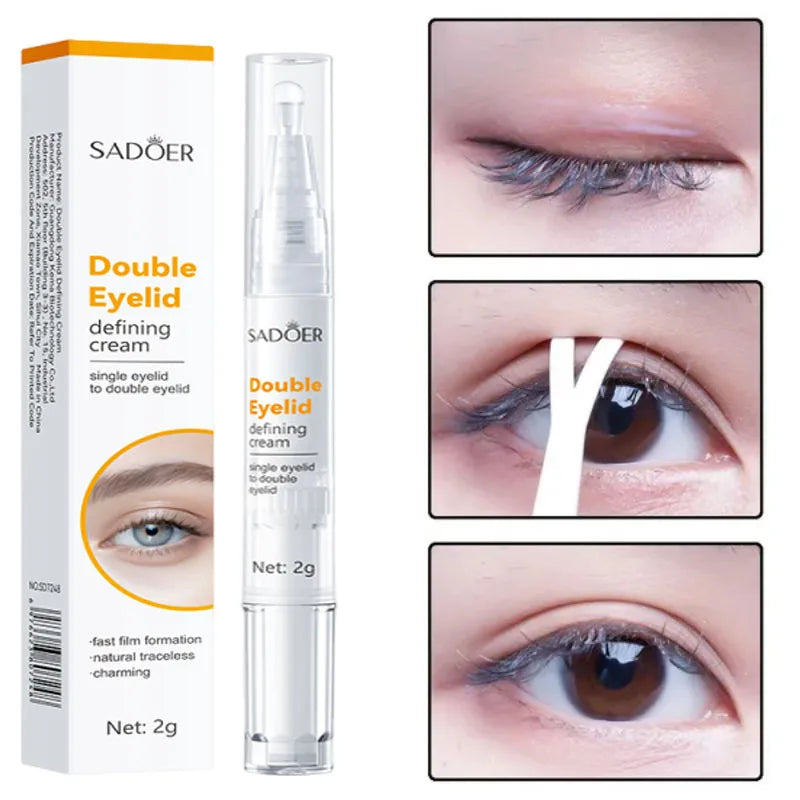 Double Eyelid Shaping Cream Lift Eyes Styling Tool Makeup Long Lasting Invisible Waterproof Single to Double Natural Big Eye