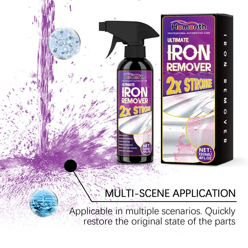 Large Capacity Powerful Car Rust Remover Spray Exhaust For Metal Car Bike Wheel Care Metal Powder Remover Household Tools New